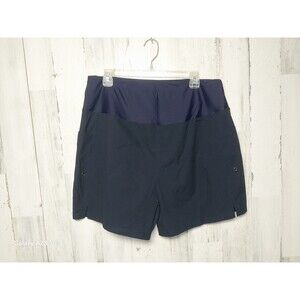 NEW G Gradual Women’s High Waist Swim Shorts Blue XXL NWT Pockets Liner